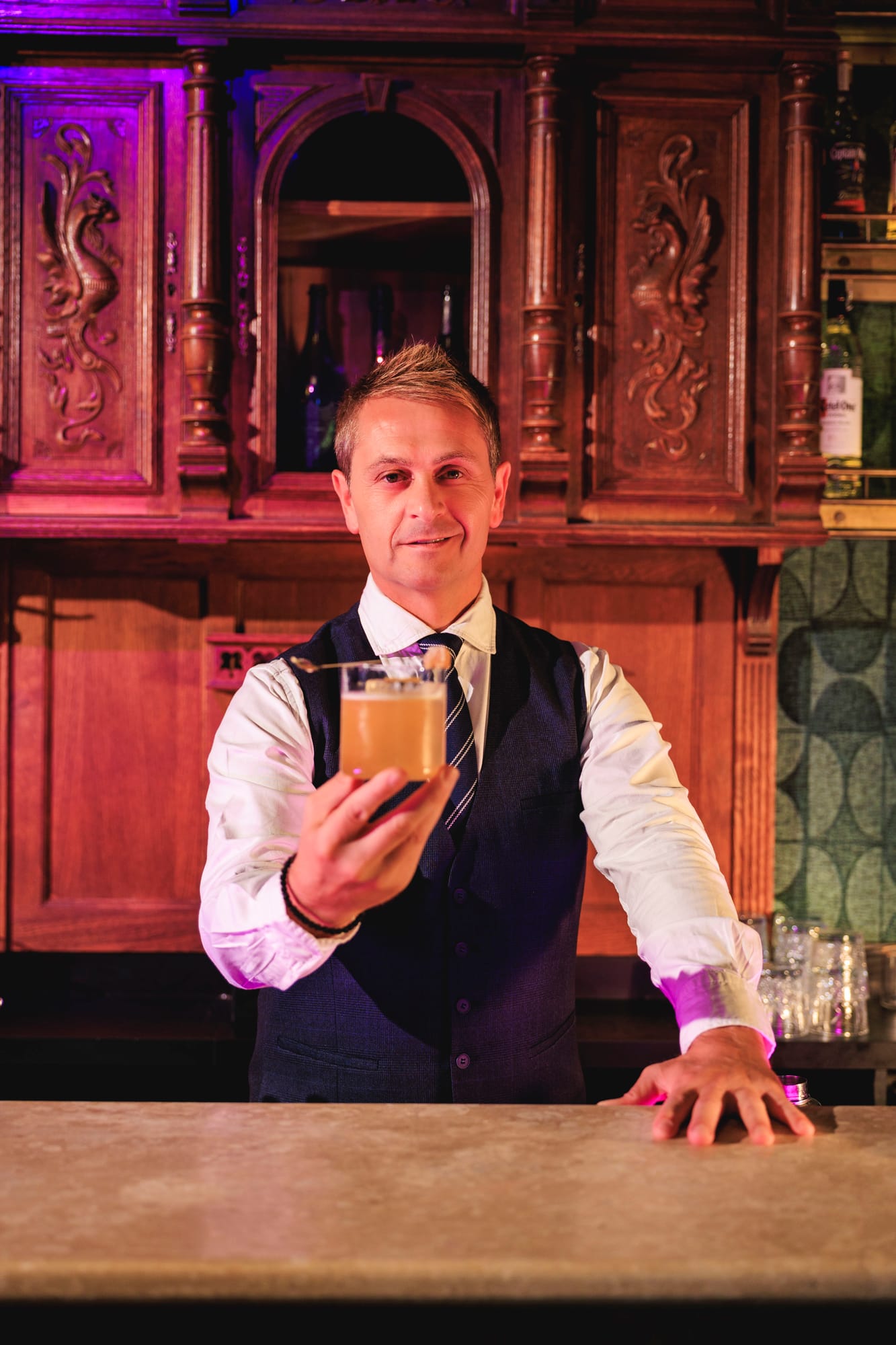 Signature cocktail from David Ríos' new menu